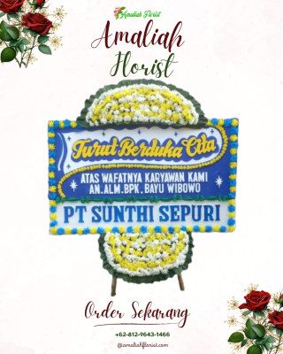 Papan Bunga Duka di Sariharjo